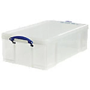 Image of Really Useful Boxes Storage Box 50CCB 50 L Transparent Plastic 71 x 44 x 23cm