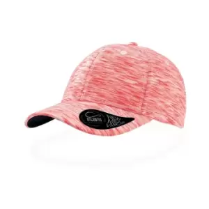 Image of Atlantis Mash-Up Melange 6 Panel Cap (One Size) (Red Melange)