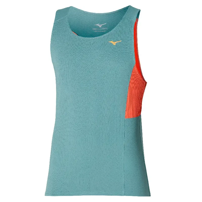 Image of Womens tank top Mizuno Active Dryaeroflow Tank Bleu Female S