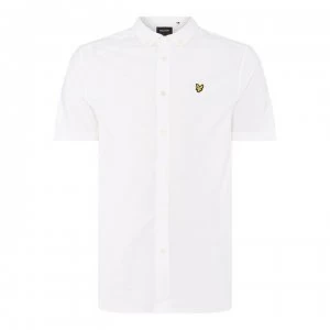 Image of Lyle and Scott Lyle Short Sleeve Oxford Shirt Mens - White 626