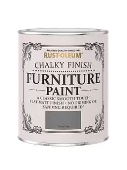 image of Rust-Oleum Chalky Finish 750 Ml Furniture Paint - Torch Grey