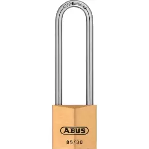 image of ABUS Padlock, 85/30HB65, pack of 3, brass