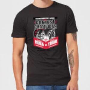Image of Marvel Thor Ragnarok Champions Poster Mens T-Shirt - Black