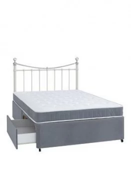 Image of Airsprung Berlin Divan Bed With Storage Options Excludes Headboard
