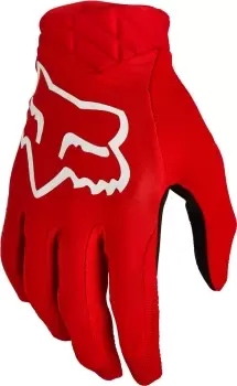Image of FOX Airline Motocross Gloves, black-red, Size 2XL, black-red, Size 2XL