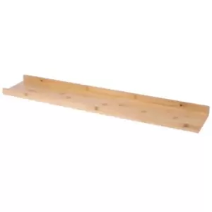 Image of Rustic Bamboo Block Floating Shelf 32' M&W - Brown