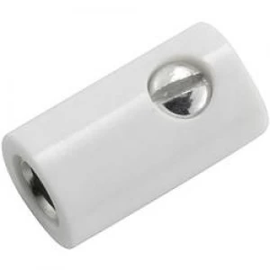 image of Mini jack socket Socket straight Pin diameter 2.6mm White