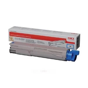 image of OKI 45862839 Cyan Laser Toner Ink Cartridge