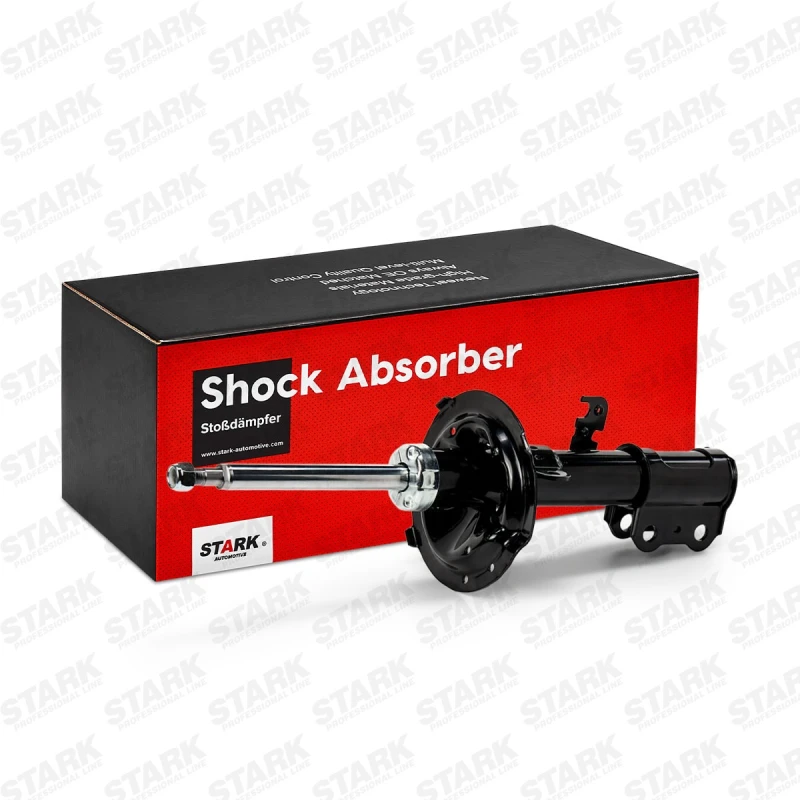 Image of STARK SKSA-0131864 Shock absorber Front Axle Left, Gas Pressure, Twin-Tube, Suspension Strut, Top pin Shock Absorber (854)