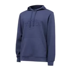Image of Embossed Pullover Hoodie Sweat Shirts Indigo XXL