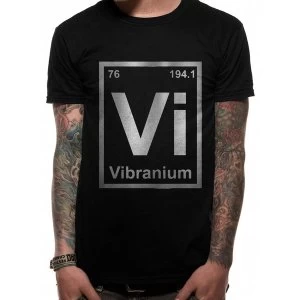Image of Marvel Comics - Unisex Vibranium T-Shirt (Black)