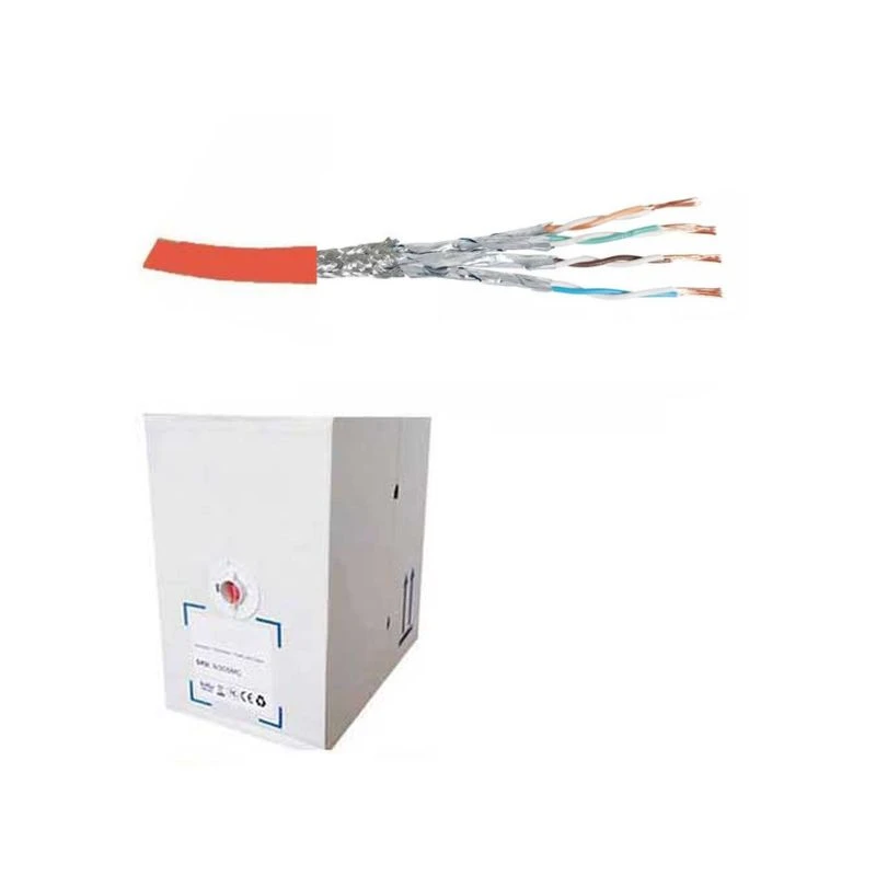 Image of FDL CAT.6a S-FTP STRANDED PATCH CABLE LSZH (305M BOX) - RED