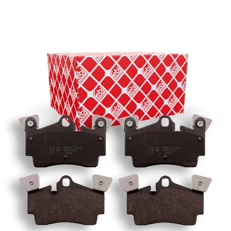 Image of FEBI BILSTEIN 116020 Brake pad set Rear Axle, prepared for wear warning indicator Brake Pad Set,disc brake (402)