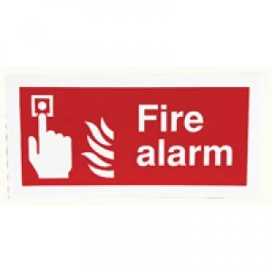 image of Blick Safety Sign Fire Alarm 100x200mm Self-Adhesive F90AS