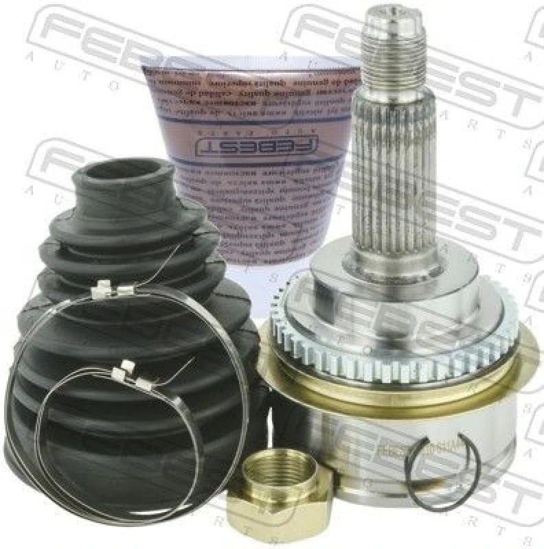 Image of FEBEST 0810-S11A44 Joint, drive shaft Front Axle, with ABS sensor ring Joint,drive shaft (236)