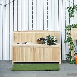 Image of WOOD STORAGE BENCH