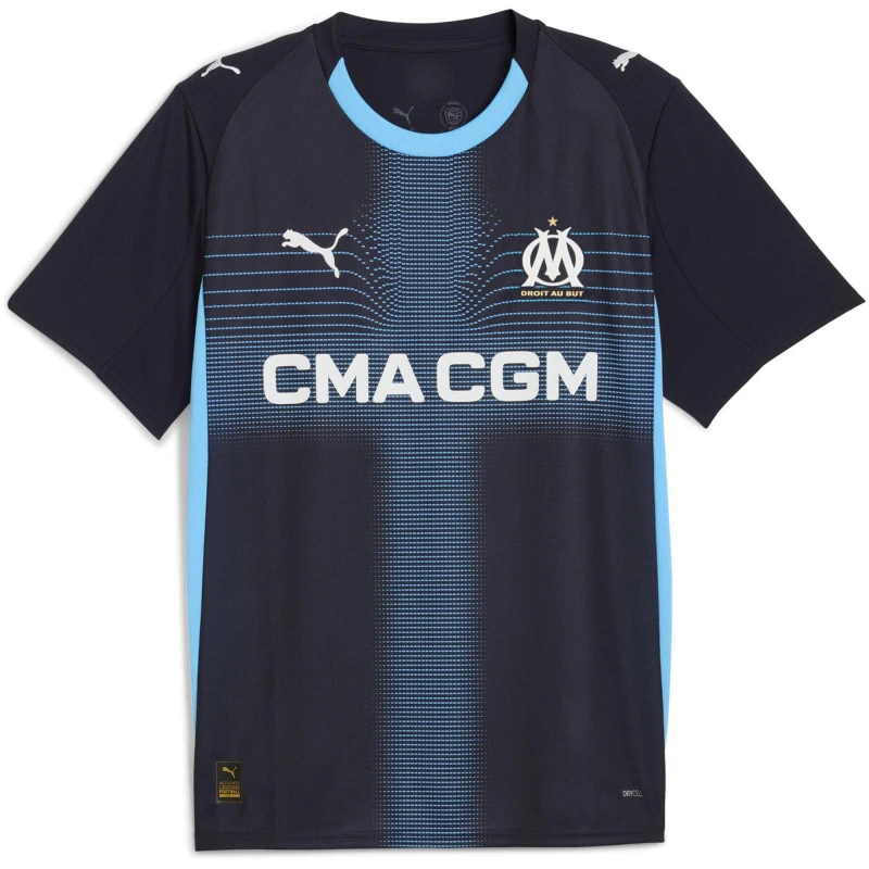 Image of Puma Olympique Marseille Away Shirt 2025 2026 Adults Navy/Blue male S