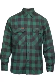 Image of Hard Yakka Long Sleeve Check Flannel Shirt Green EU Large