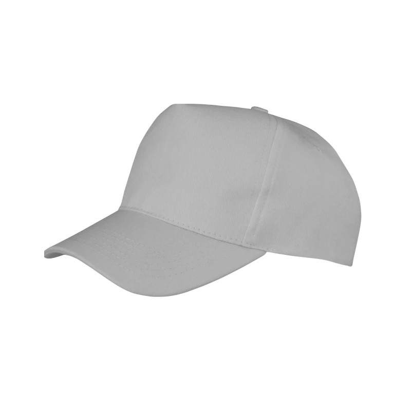 Image of Result Result Men Boston 5 Panel Polycotton Baseball Cap in Mid Grey Mid Grey One Size Male 5063470734337
