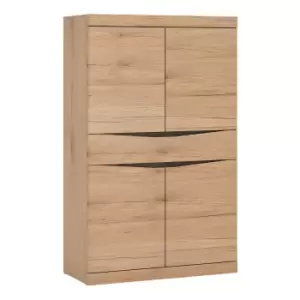 Kensington Living 4 Door 1 Drawer Cupboard In Oak Effect