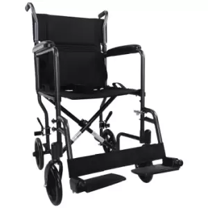 image of Aidapt Aluminium Transit Wheelchair - Hammered