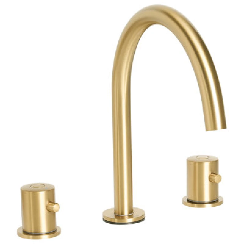 Image of Beliani Basin Mixer Tap Pilcomayo Brass Gold