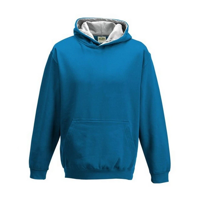 Image of AWDis Varsity Hoodie in Baby Blue Size: 12-13 Years Baby Blue Unisex 12-13 Years