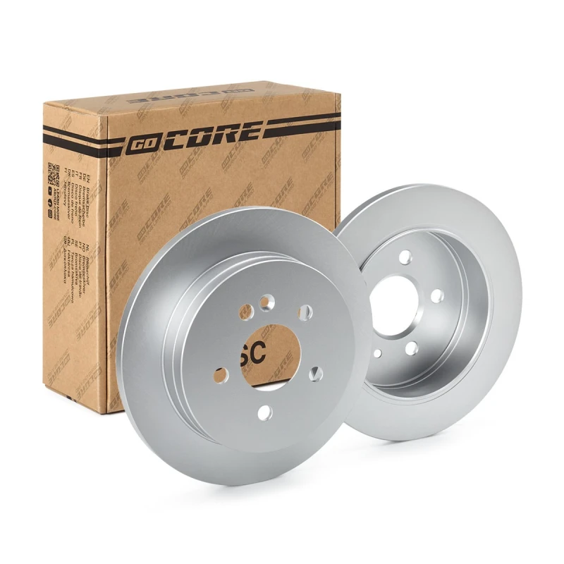 Image of goCORE GCH20467 Brake disc Rear Axle, Solid, Cast Iron, Coated, without bolts/screws Cast Iron Brake Disc (82)