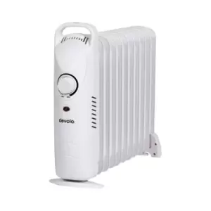 image of Devola 1000W Mini Oil Filled Radiator (11 Fin) White - DVMOR11F10W