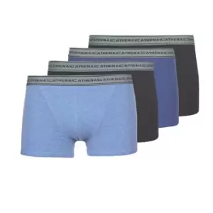 image of Athena BASIC COTON mens Boxer shorts in Blue - Sizes XXL,S,M,L,XL