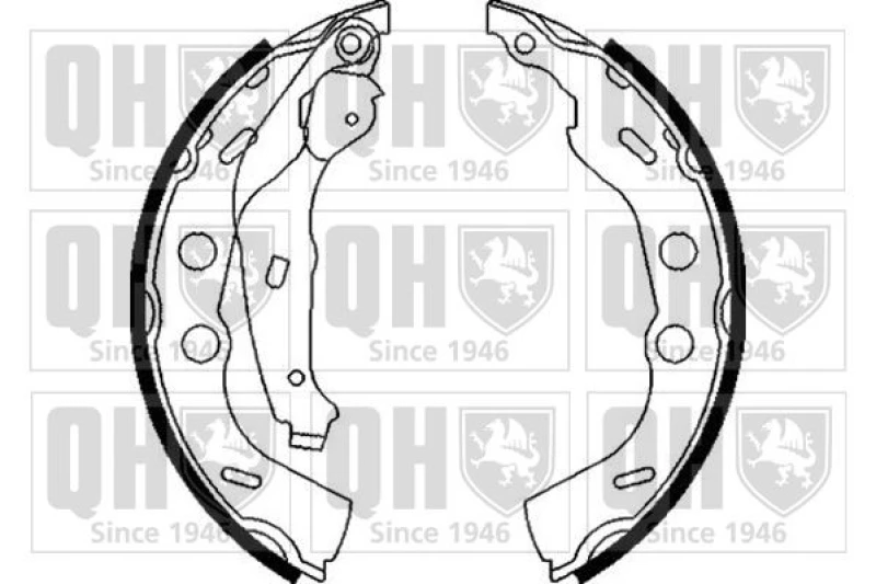 Image of QUINTON HAZELL Brake Shoe Set QUINTON HAZELL BS1110