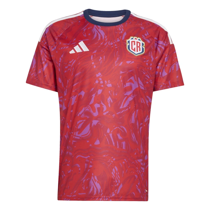 Image of adidas Costa Rica Home Shirt World Cup 2026 Mens Red/Blue male L