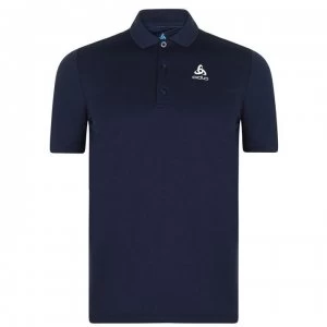 image of Odlo Timo Short Sleeve Polo Mens - Diving Navy