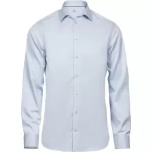 Image of Tee Jays Mens Luxury Slim Fit Long Sleeve Oxford Shirt (XXL) (Light Blue)