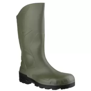 Image of Dunlop Devon Unisex Green Safety Wellington Boots (37 EUR) (Green/Black)