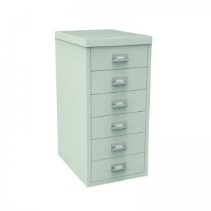 Image of Bisley Non-Locking Multi-Drawer Cabinet 6 Drawer Grey