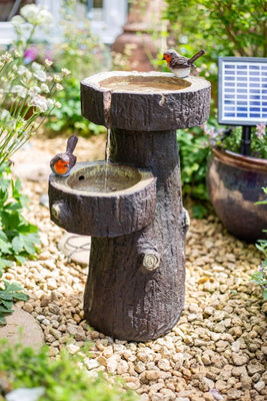 Image of EASY FOUNTAIN Robin Springs incl LEDs, Grey S45317L