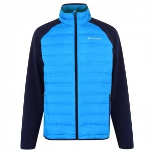 image of Columbia Hybrid Down Fleece Jacket - Azure Blue