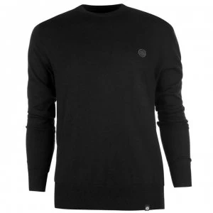 image of Pretty Green Hinchcliffe Crew Neck Jumper - Black