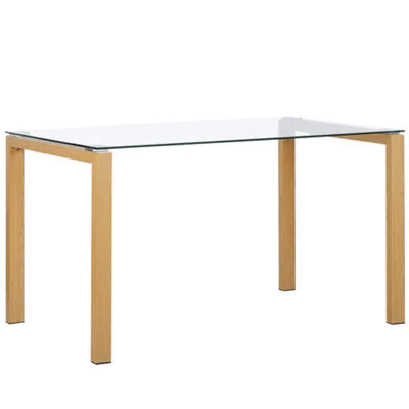 Image of Beliani Dining Table Tavira Transparent 130 Cm 80 Cm