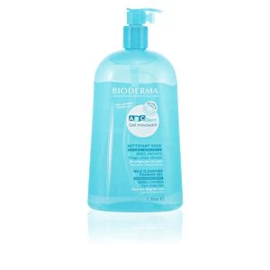 image of ABCDERM moussant gel nettoyant doux bebes, enfants 1000ml