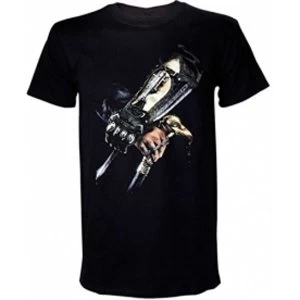 Image of Assassins Creed IV Black Flag Hidden Blade Large T-Shirt