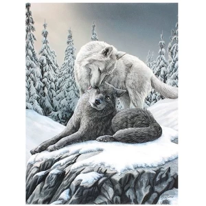 image of Small Snow Kisses Canvas by Lisa Parker