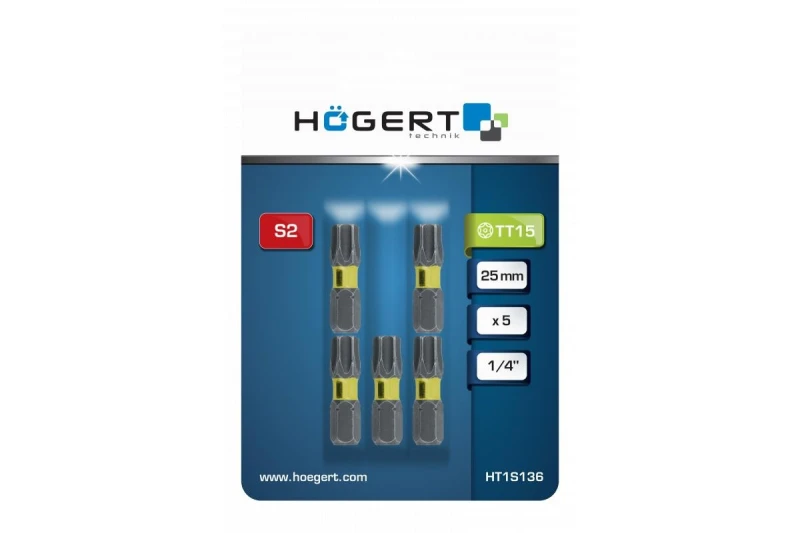 Image of Hogert Technik HT1S136 Screwdriver Bit Torx Screwdriver Bit (5514)