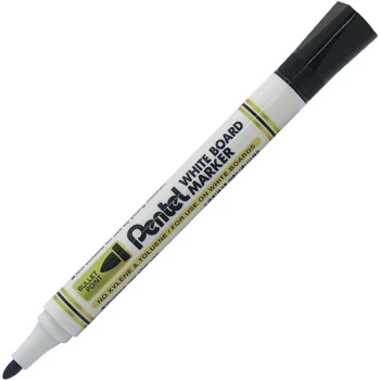 image of Pentel MW85-A Whiteboard Marker - Bullet Tip Black