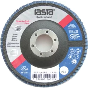 image of 5552.80RA 115X22MM Fibre Back Flap Disc