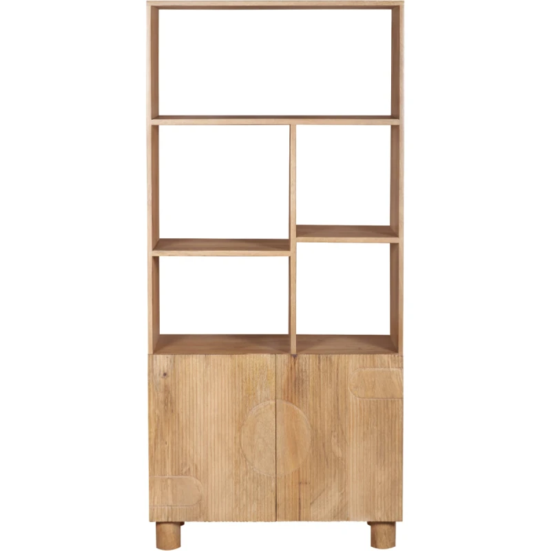 Image of Indian Hub Austin Solid Wood Bookcase