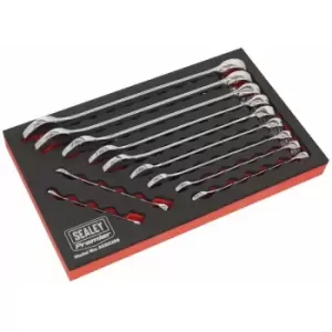 image of Sealey - Combination Spanner Set 11pc Imperial AK63266