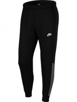 image of Nike Sportswear Colourblock Pants - Black, Size L, Men