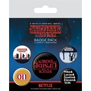 image of Stranger Things - Upside Down Badge Pack